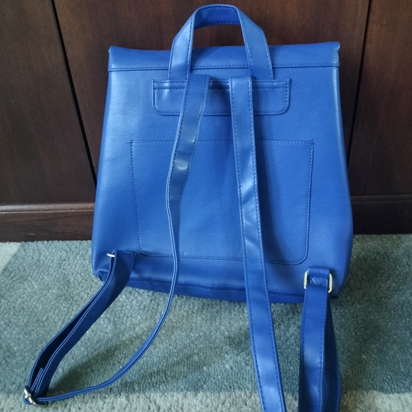 Blue Med/Large Backpack Purse - Picture 2 of 4